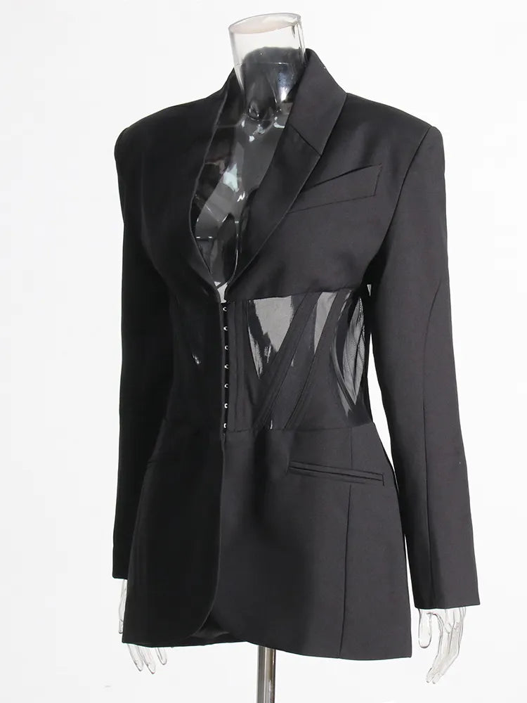 Corset Black Blazer