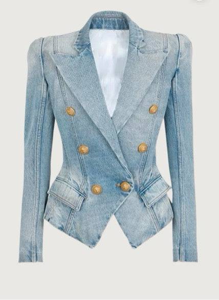 Delaney Denim Blazer For Women