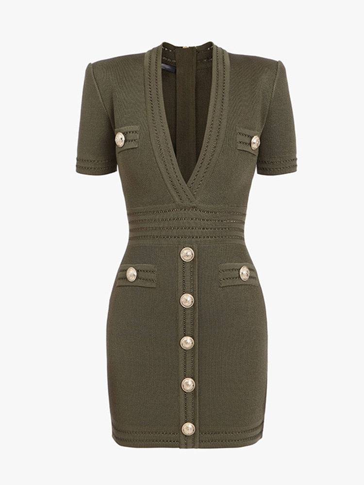 BROOKLYN GREEN ARMY DRESS